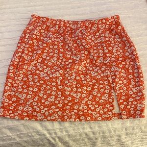 Floral mini skirt